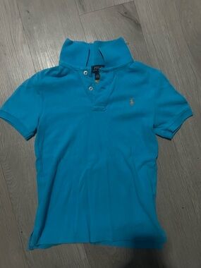 Polo by Ralph Lauren blue Kids Polo with Pink Pony